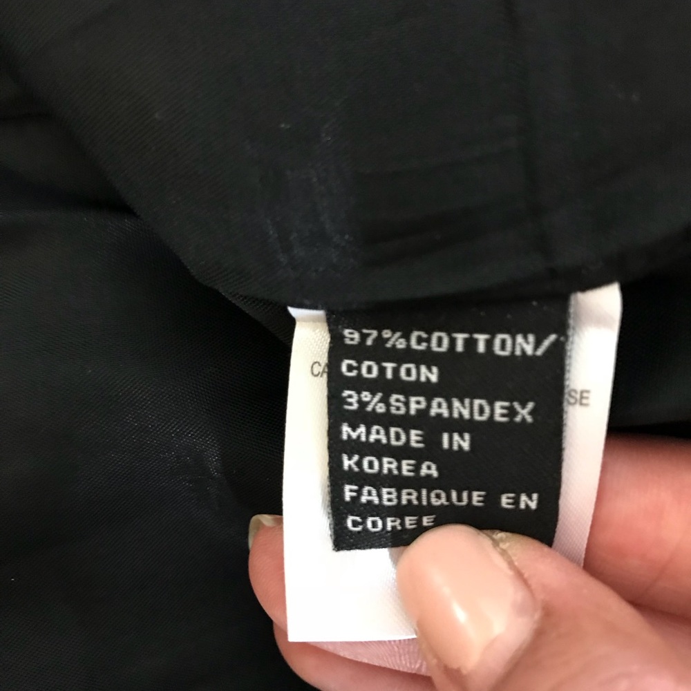 Black Long Button Down Coat Size Medium - image 6